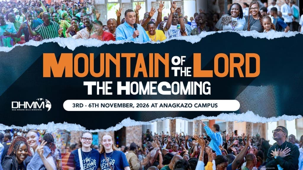 Mountain of the Lord — The Homecoming event banner